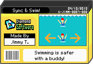 The shelf cover for one of Jimmy T's microgames in WarioWare: D.I.Y.