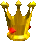 The pause menu icon of a Battle Crown from Donkey Kong 64