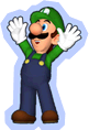 Luigi in the Miracle Book from Mario Party 6.