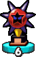 The Dark Star X's trophy obtained in the Gauntlet from Mario & Luigi: Bowser's Inside Story