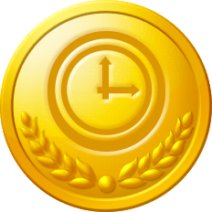 File:NSMBU Deluxe Time Attack gold medal.png