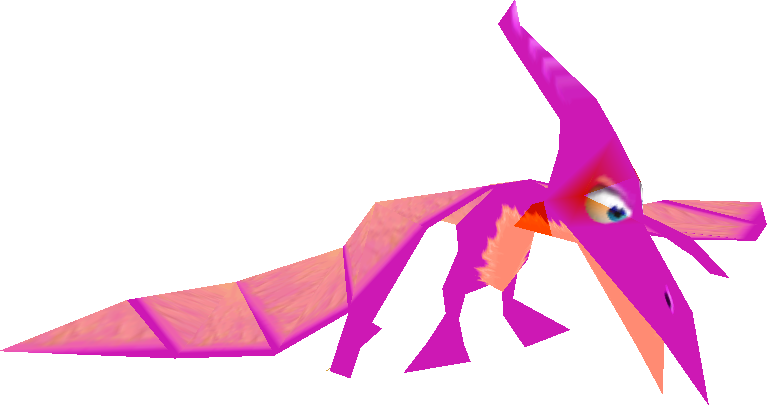 File:DKR Pterodactyl model.png