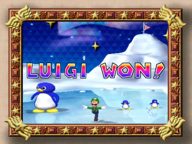 File:Luigi Penguin's Ice Lake Ending.png