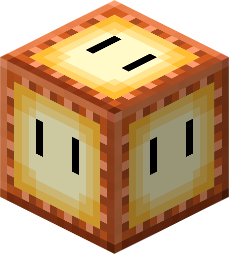 File:Minecraft Mario Mash-Up Copper Bulb Lit Powered Render.png