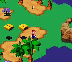 Second Coin in the second scene of Bandit's Way of Super Mario RPG: Legend of the Seven Stars.