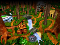Kremwood Forest in the Game Boy Advance version of Donkey Kong Country 3.