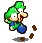 Luigi and Baby Luigi tripping in the game Mario & Luigi: Partners in Time.