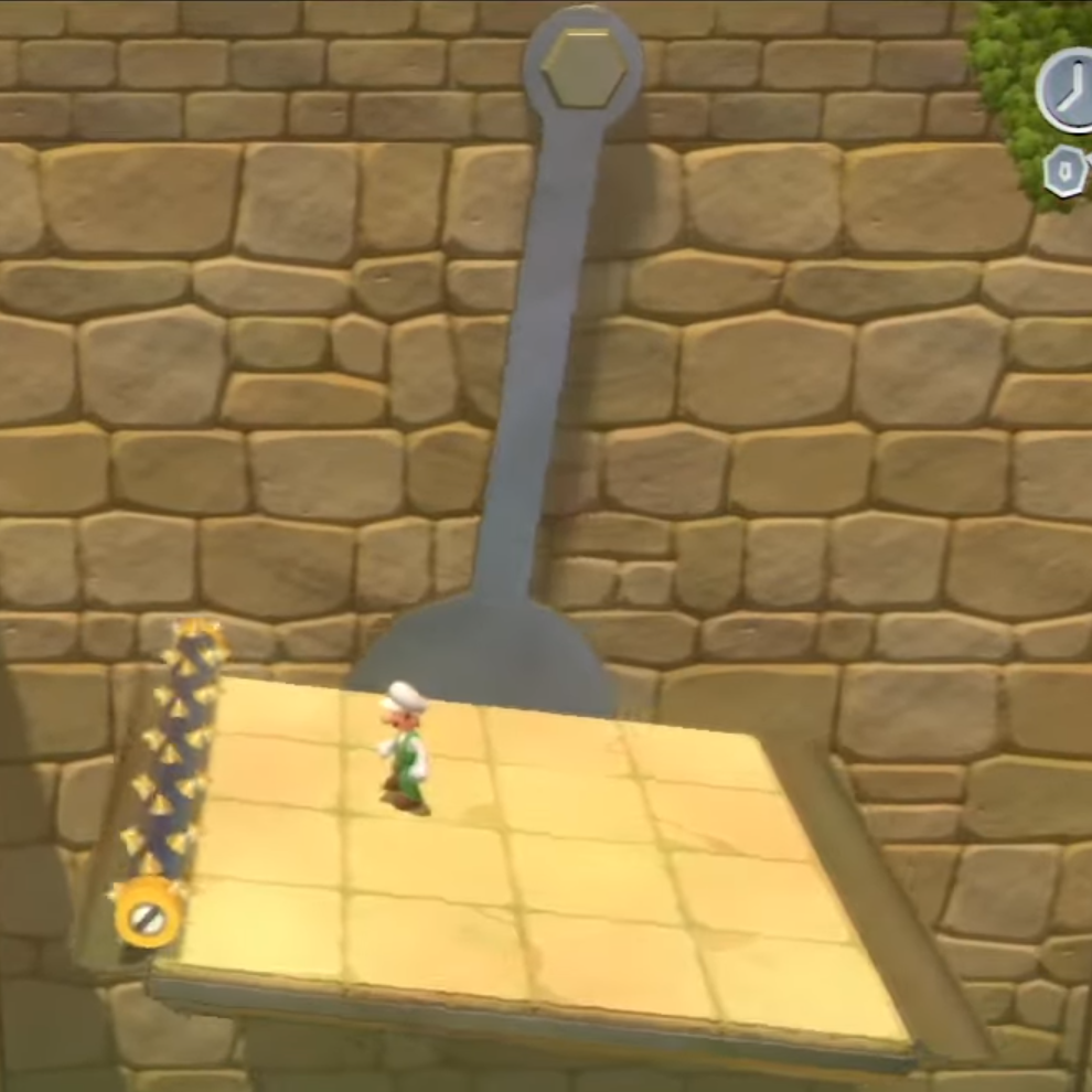 Squared screenshot of a swing from Super Mario 3D World.
