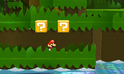 Third and fourth ? Blocks in Shy Guy Jungle of Paper Mario: Sticker Star.
