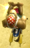 Funky Kong performing a Trick in Mario Kart Wii