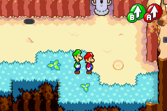 Bean spot in Hoohoo Mountain, in Mario & Luigi: Superstar Saga.
