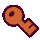 Sprite of a Shop Key and Storage Key in Paper Mario: The Thousand-Year Door.