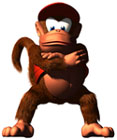 File:Diddy Kong (alt) - Donkey Kong 64.png - Super Mario Wiki, the ...