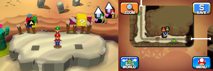 Blocks 43 and 44 in Dozing Sands of Mario & Luigi: Dream Team.