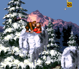 Ice Age Alley in Donkey Kong Country