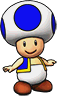 Sprite of Blue Toad, from Puzzle & Dragons: Super Mario Bros. Edition.