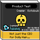 The shelf sprite of one of Mona's favorite artist comics: Product Test in the game WarioWare: D.I.Y..