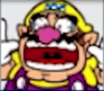 A shocked Wario icon (from losing) from Mario Party: Star Rush