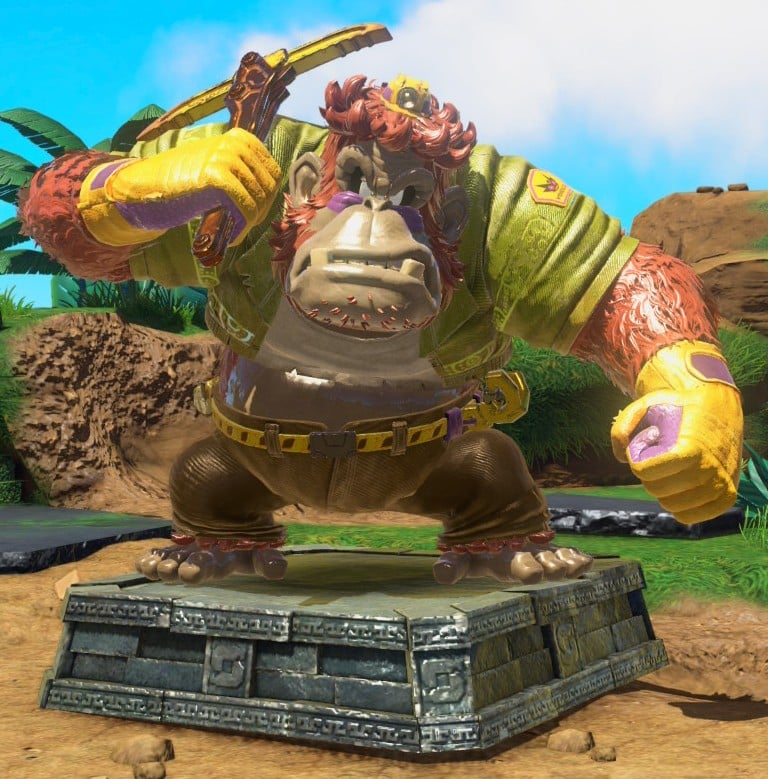 File:DKB Grumpy Kong Statue.jpg - Super Mario Wiki, the Mario encyclopedia