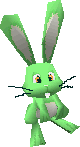 A green Rabbit in Super Mario 64 DS