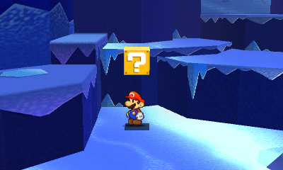 Second ? Block in Ice Flow of Paper Mario: Sticker Star.