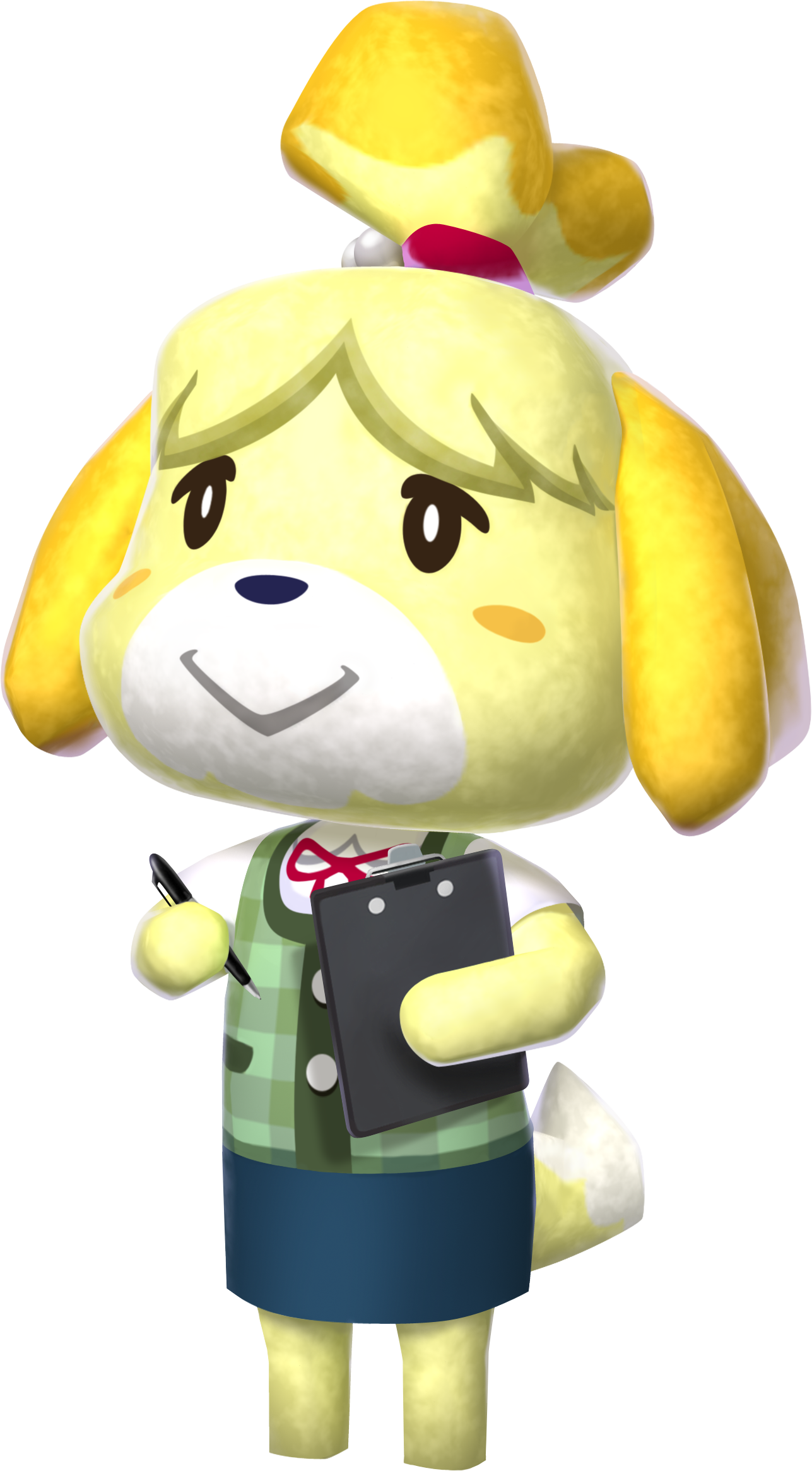 Artwork of the Isabelle from Animal Crossing: New Leaf, reused for DLC in Mario Kart 8