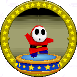 A figure with a Shy Guy on it.