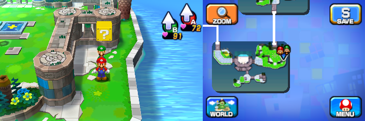 Block 21 in Wakeport of Mario & Luigi: Dream Team.
