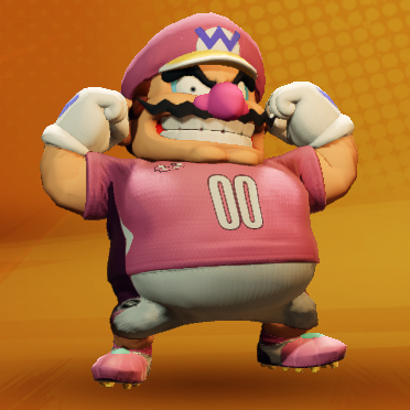 File:Wario (no gear, pink) - Mario Strikers Battle League.png