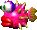 Sprite of a Spiny Fish from Yoshi's Story.