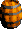 Sprite of a Barrel from Donkey Kong Country 2 for Game Boy Advance
