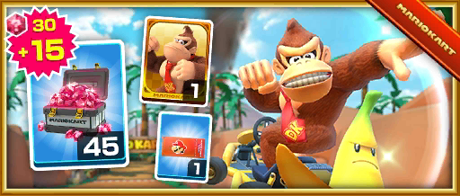 The Donkey Kong Pack from the Vancouver Tour in Mario Kart Tour
