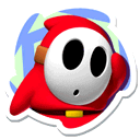 Sticker of a Shy Guy from Mario & Sonic at the London 2012 Olympic Games