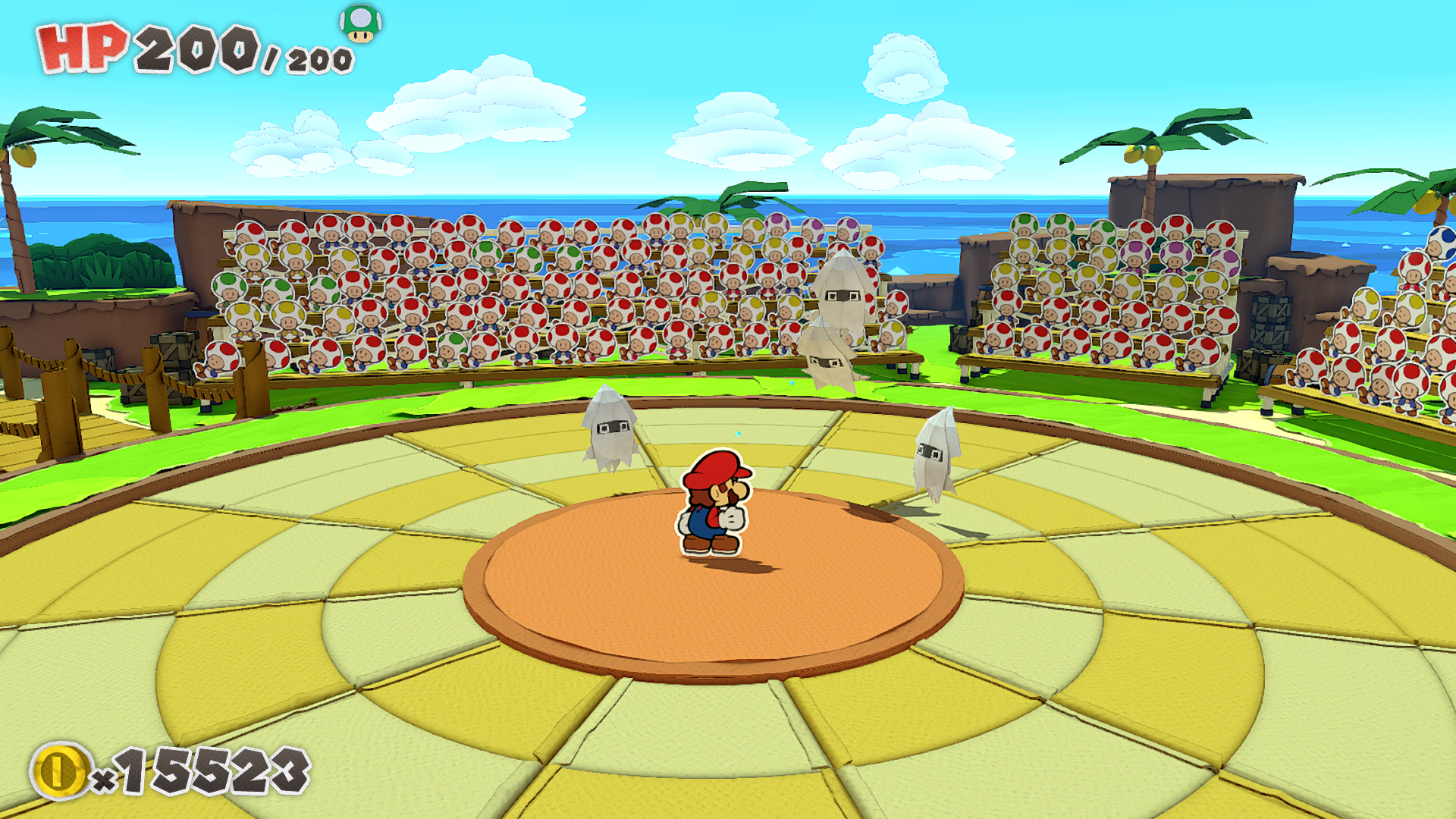 Mario fights some Bloopers