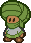 A green Dryite from Paper Mario
