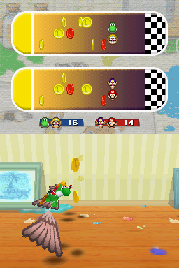 Gameplay of Airbrushers in Mario Party DS.