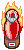 Sprite of a statue on fire