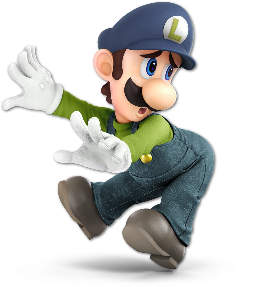 File:Luigi Blue SSBU.png - Super Mario Wiki, the Mario encyclopedia