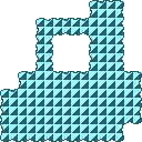 Ground (block) in Super Mario Maker - Super Mario Bros. 3 game style, Underground theme.