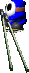 Sprite of a Shy Guy on Stilts in Yoshi's Story