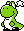 Sprite of a Star Yoshi, from the NES version of Yoshi.