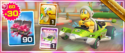 The Green Circuit Pack from the 2020 Los Angeles Tour in Mario Kart Tour
