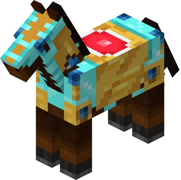 File:Minecraft Mario Mash-Up Horse Darkbrown Diamond Render.png