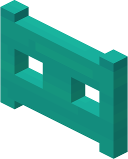 File:Minecraft Mario Mash-Up Warped Fence Gate Render.png