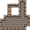 Ground (block) in Super Mario Maker - Super Mario World game style, Ghost House theme.