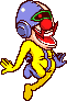 Dr. Crygor leaping, from WarioWare: Touched!.
