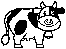 A Moo Moo Stamp, from Mario Kart 8