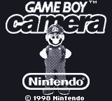 The title screen of the international release of the Game Boy Camera