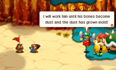 File:M&LSSBM Fawful Threatens Bowser.png