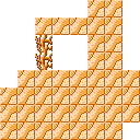 Ground (block) in Super Mario Maker 2 - Super Mario Bros. game style, Desert theme.